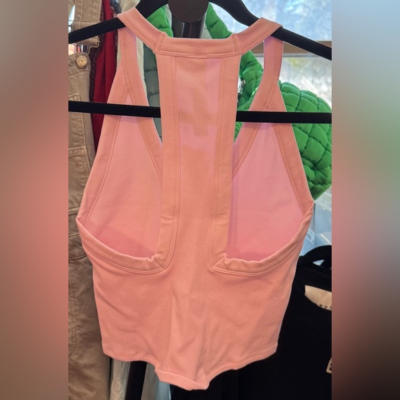 NWT Free People FP Movement All Clear V Neck Cami - powder pink - M/L - Picture 8 of 8
